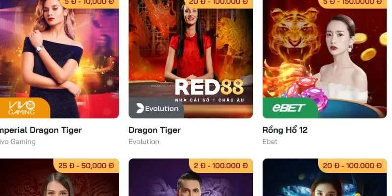 Những ưu điểm vượt trội tại sảnh Casino Red88