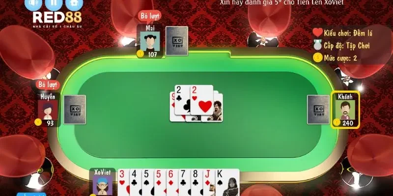 Luật chơi chơi game bài tiến lên miền nam miễn phí chi tiết