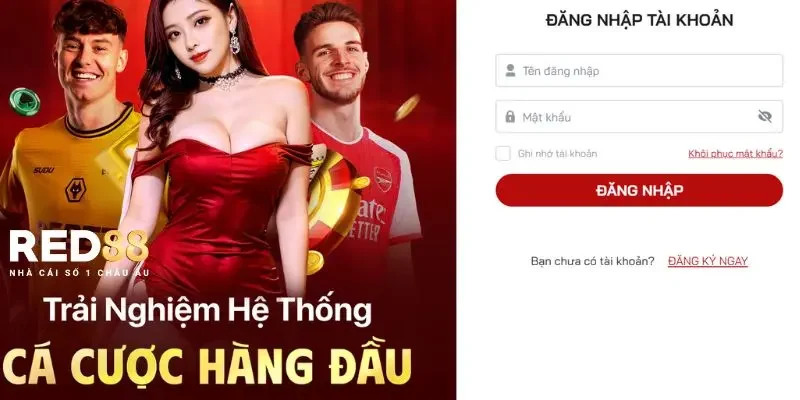 Hướng dẫn đăng nhập Red88