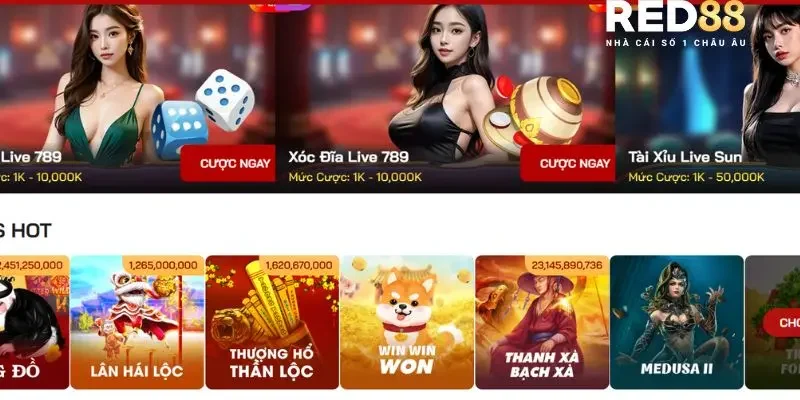 Giới thiệu Red88 về kho game cá cược đặc sắc